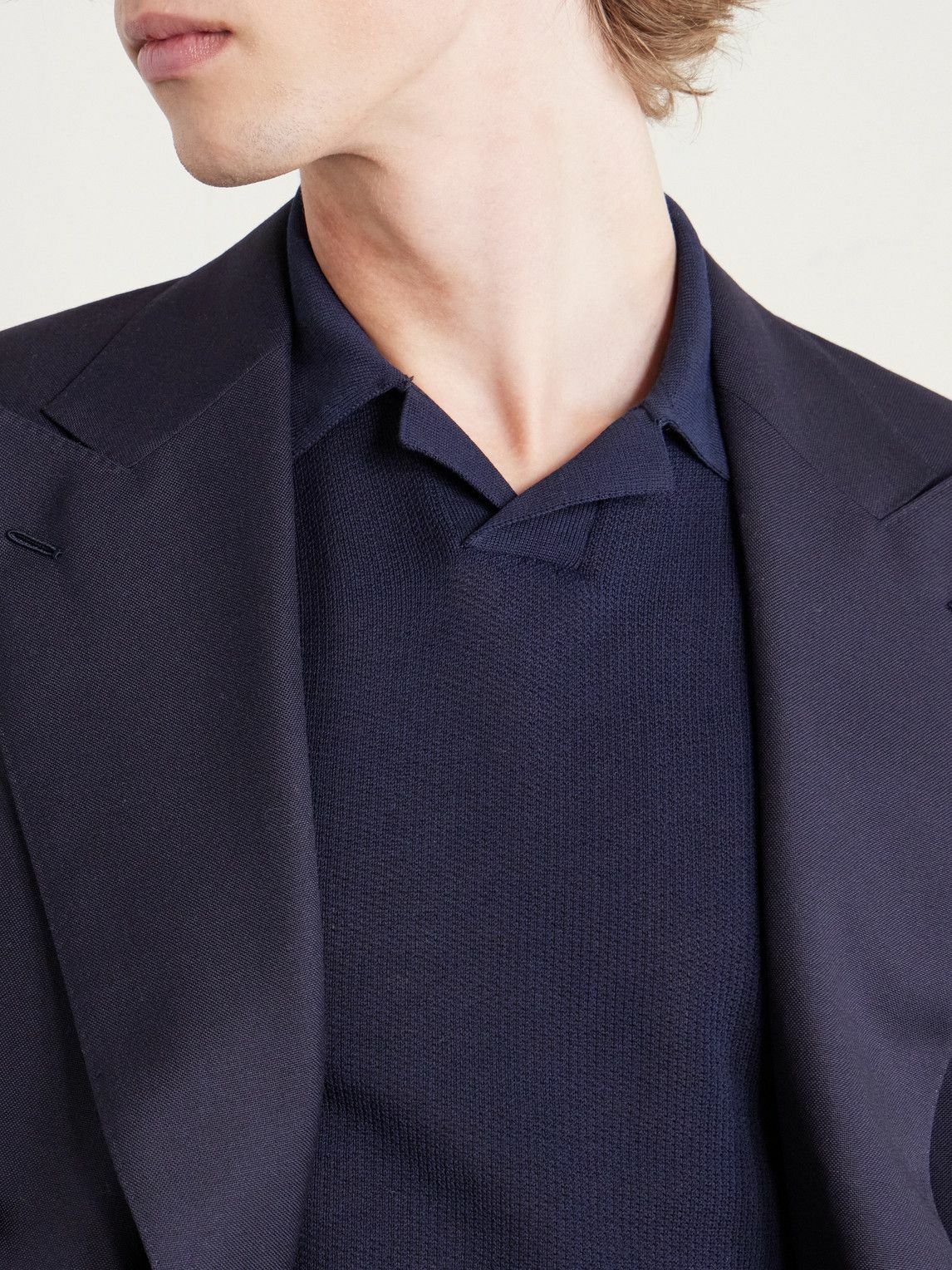 Eleventy - Cotton Polo Shirt - Blue