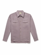 De Bonne Facture - Linen Overshirt - Purple