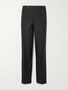 Husbands - Wide-Leg Linen Suit Trousers - Black