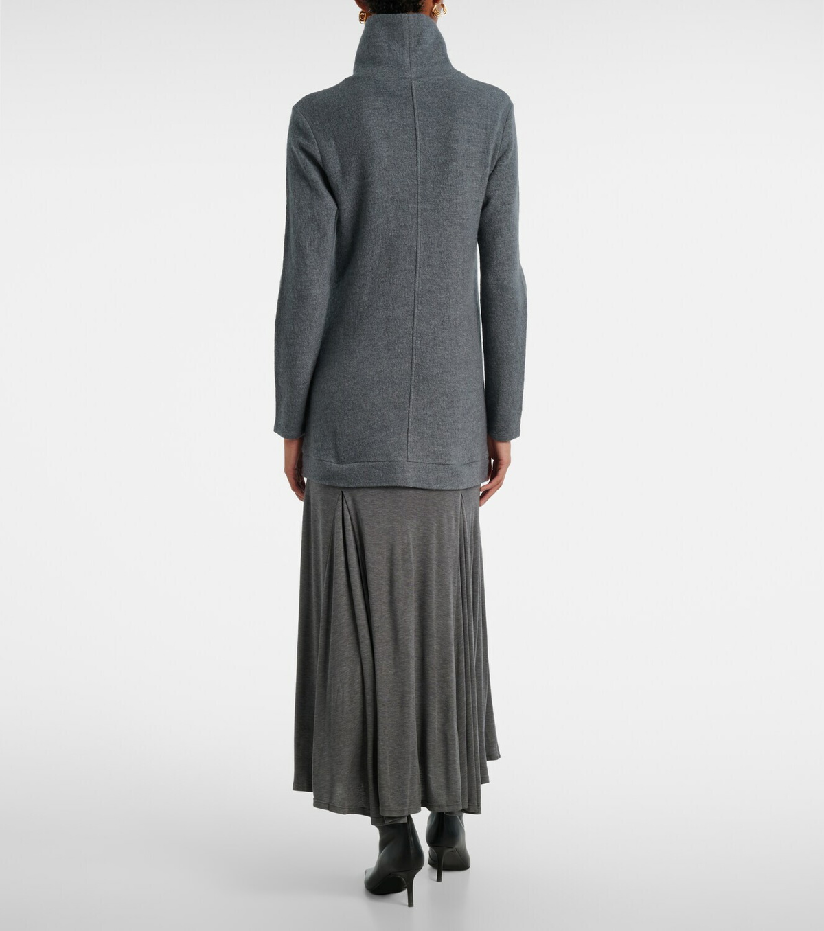 Xu Zhi Turtleneck wool-blend maxi dress