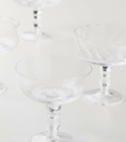 Bitossi Diseguale set of 6 champagne coupe glasses