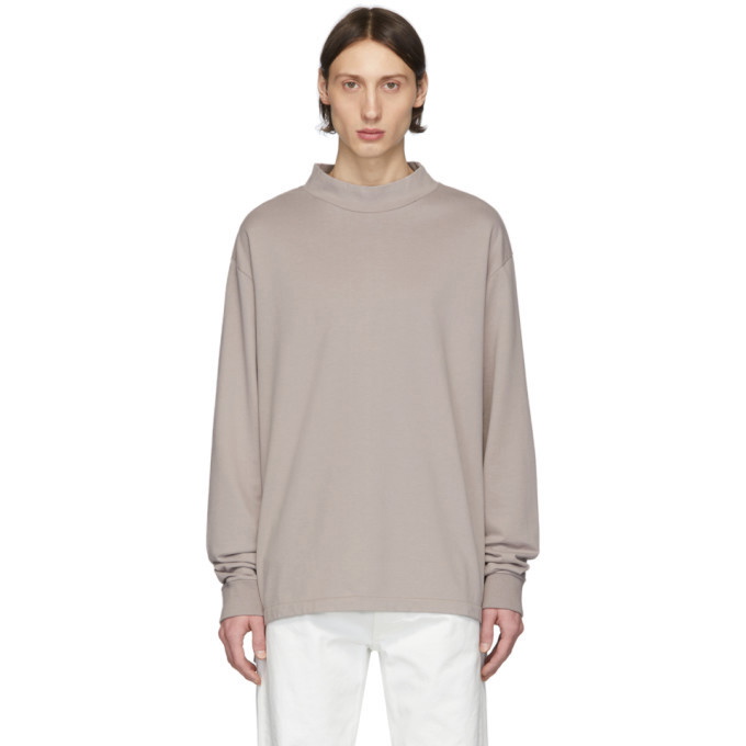 Photo: Maison Margiela Beige Mock Neck Sweatshirt