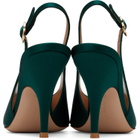 Gianvito Rossi Green Sofia Sling Heels