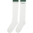 Gucci White Logo Long Socks