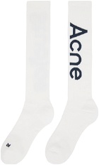 Acne Studios White Knee-High Socks