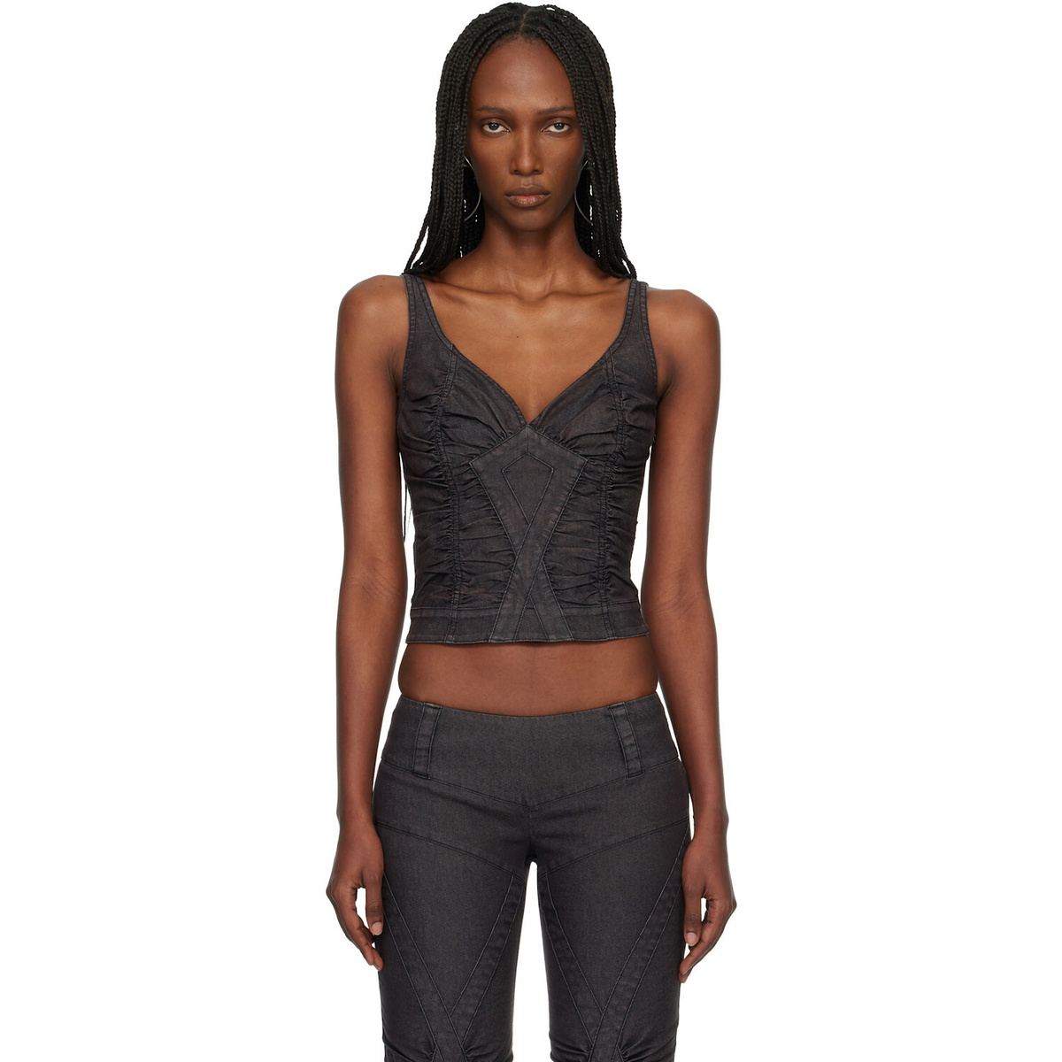 Miss Sixty Black KNWLS Edition Strap Tank Top