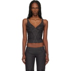 Miss Sixty Black KNWLS Edition Strap Tank Top