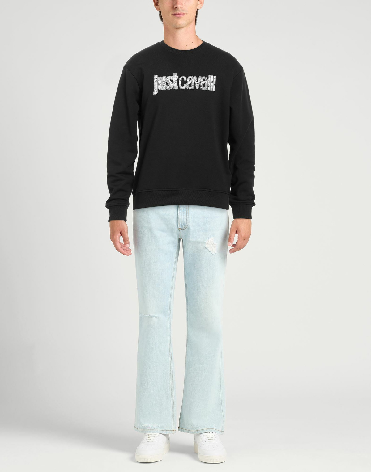 Just Cavalli Mens Sweatshirt in Black