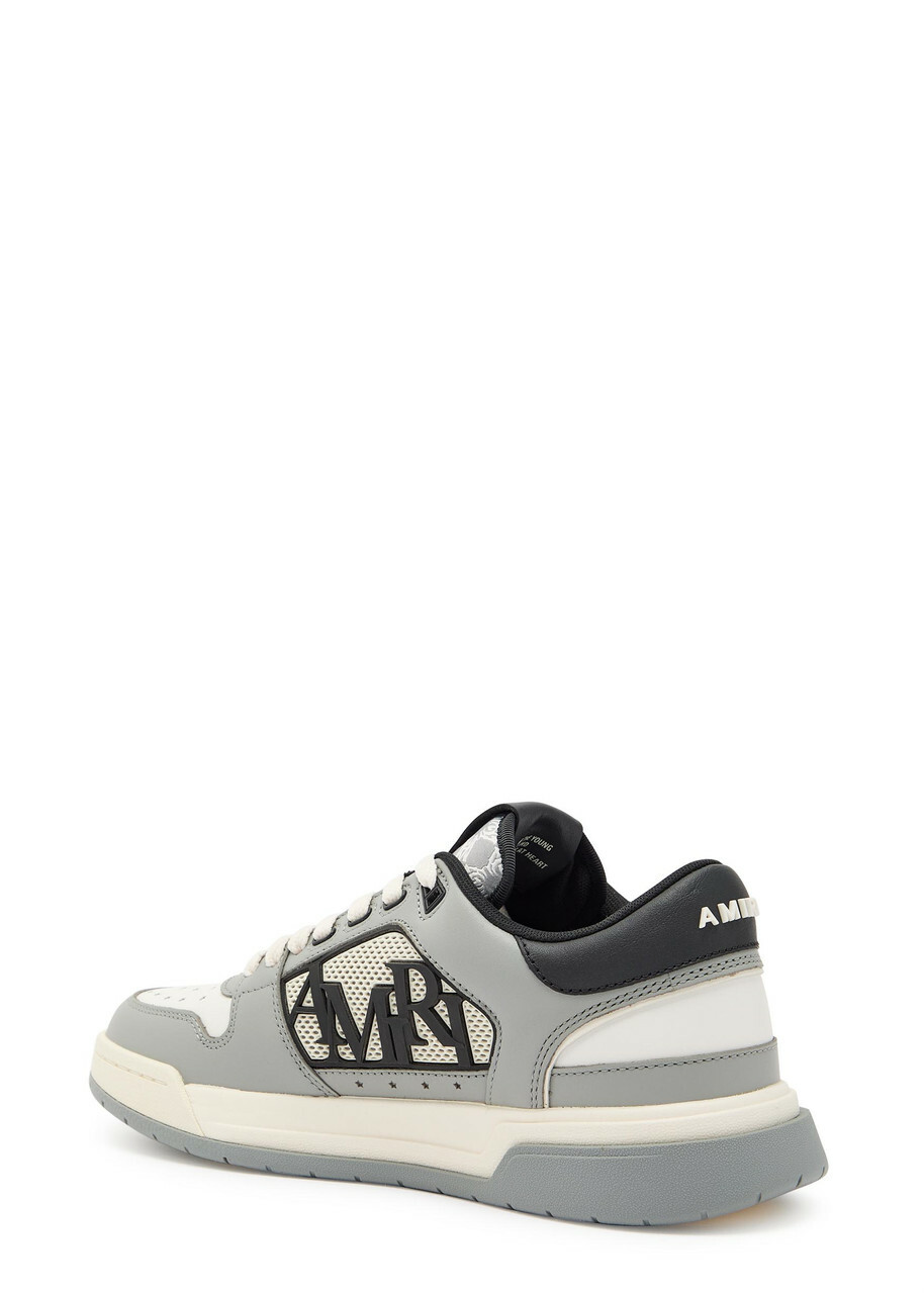Amiri Classic Logo-appliquéd Leather Sneakers Grey