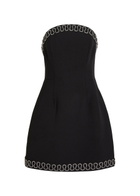 Rebecca Vallance Nyx Crystal-embellished Crepe Mini Dress Black