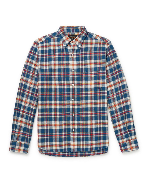 Photo: Beams Plus - Button-Down Collar Checked Cotton-Flannel Shirt - Unknown