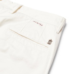 Incotex - Slim-Fit Cotton-Blend Twill Trousers - Men - Cream