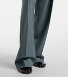 Chloé Pleated virgin wool straight pants