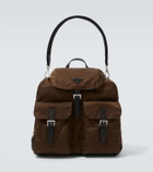 Prada Re-Nylon leather-trimmed backpack