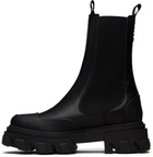 GANNI Black Mid Chelsea Boots