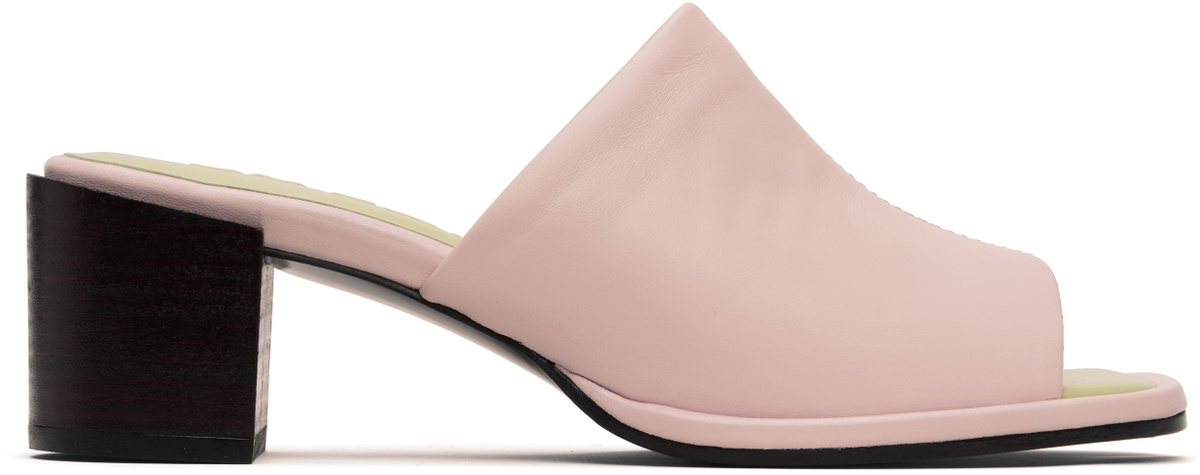 BY FAR Pink Francisco Heeled Sandals
