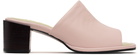 BY FAR Pink Francisco Heeled Sandals