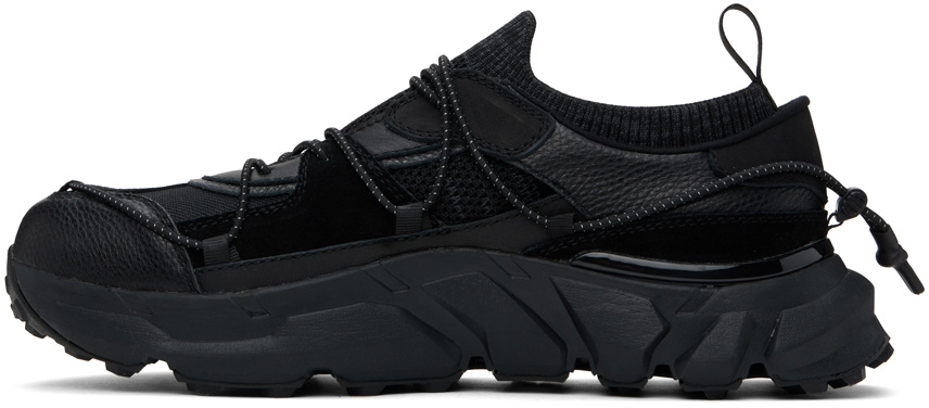 The Viridi-anne Black Lace-Up Sneakers