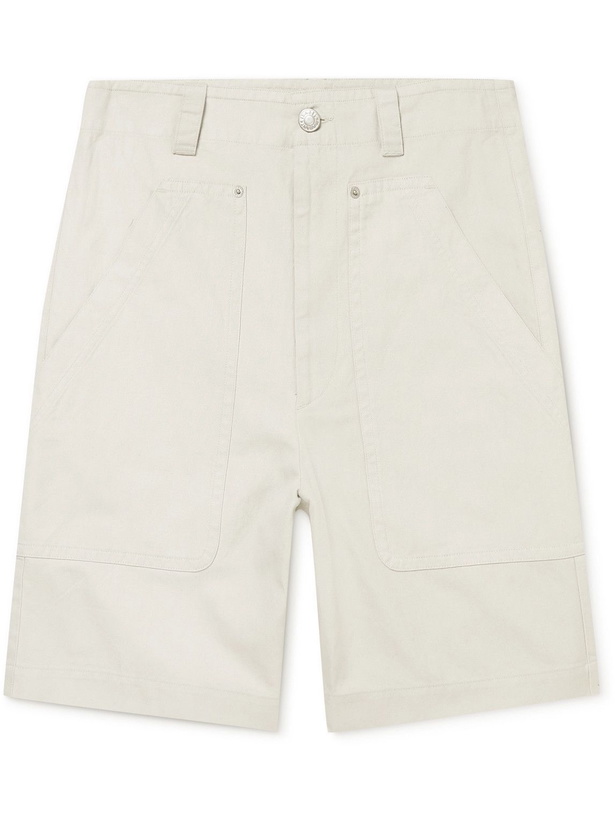 Photo: Isabel Marant - Kilano Straight-Leg Organic Cotton and Linen-Blend Shorts - Unknown