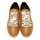Loewe Tan Leather Sneakers