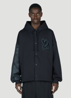 Y-3 - Logo Patch Hooded Sweatshirt in Black