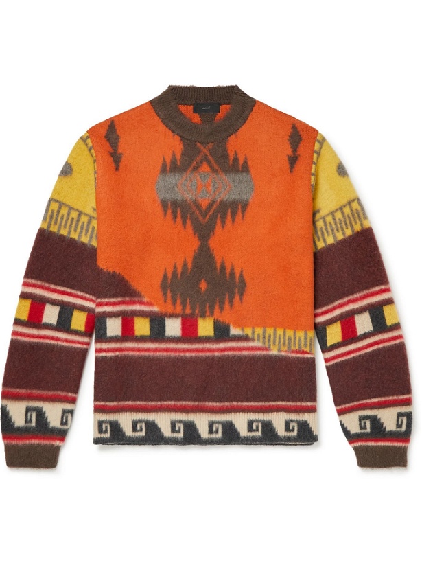 Photo: Alanui - Over the Andes Brushed Wool-Jacquard Sweater - Multi