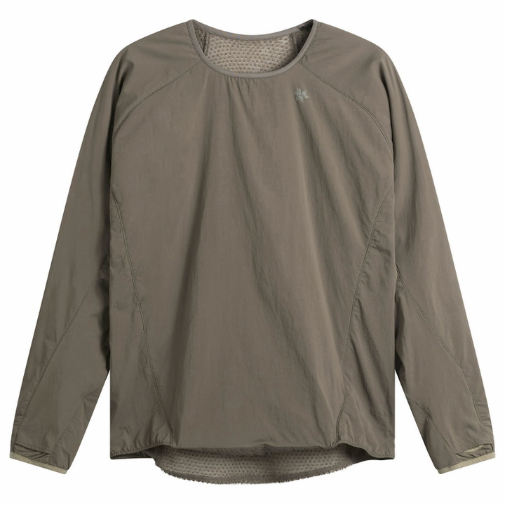 Photo: Goldwin Men's Kel Light Polartec Crew in Sand Land