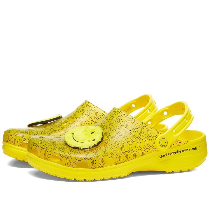 Photo: Crocs Classic Translucent Smiley Clog