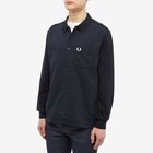 Fred Perry Men's Pique Panel Shirt in Navy