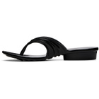 Diesel Black Melissa Edition Quantum Thong Sandals