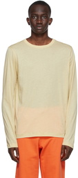 Dries Van Noten Beige Light Simple Long Sleeve T-Shirt