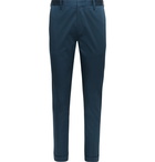 PAUL SMITH - Slim-Fit Stretch Organic Cotton Suit Trousers - Blue