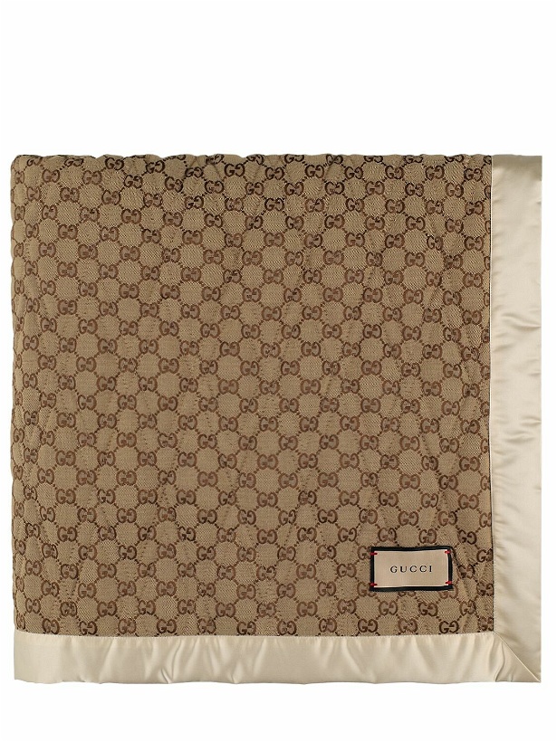 Photo: GUCCI - Gg Jumbo Quilted Cotton Blend Blanket