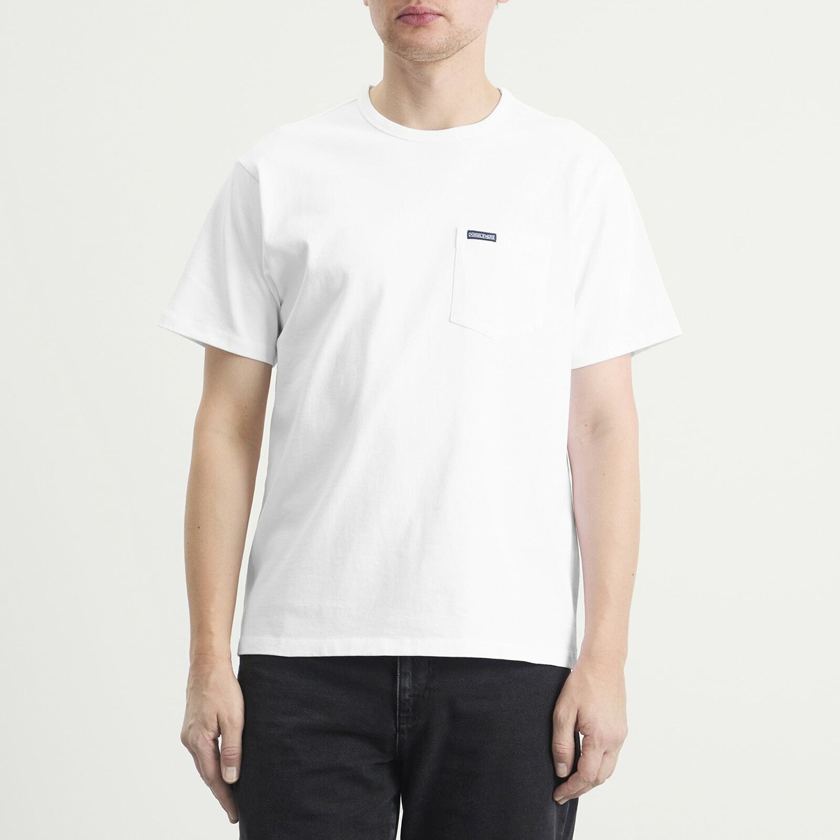 Dubbleware Men's Pocket Label T-Shirt in White