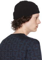 Salvatore Ferragamo Black Wool Beanie