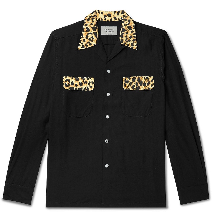 Photo: Carhartt WIP - Wacko Maria Camp-Collar Leopard-Print Woven Shirt - Black