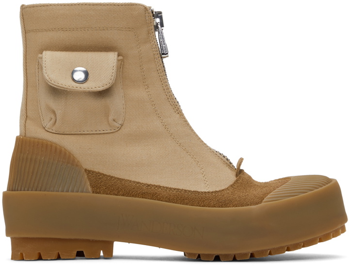 Photo: JW Anderson Beige Zippered Duck Boots