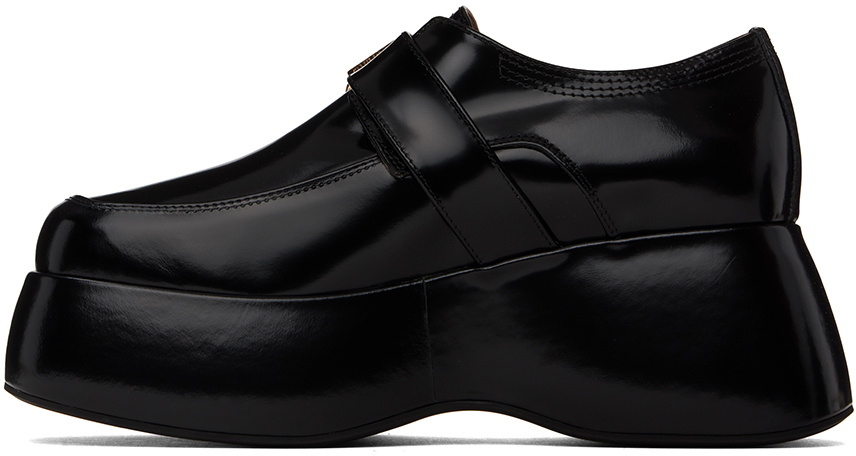 Moschino Black Platform Loafers
