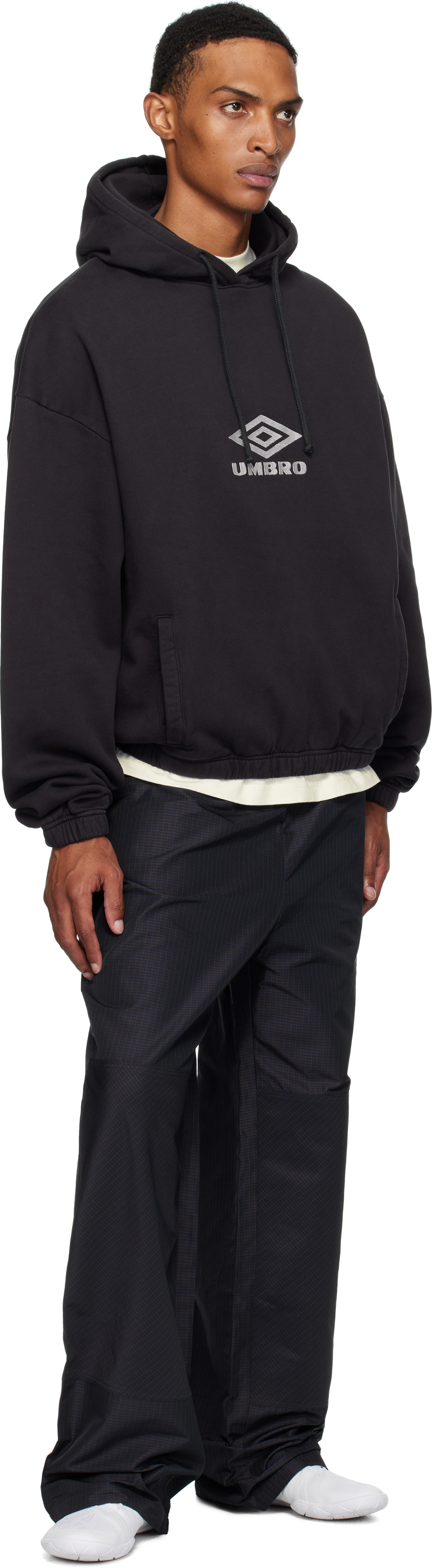 Umbro Black OG Logo Mask Hoodie