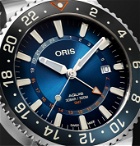 Oris - Aquis Carysfort Reef Limited Edition Automatic 43.5mm Stainless Steel Watch, Ref. No. 01 798 7754 4185-Set MB - Blue