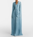 Marmar Halim Draped pleated gown