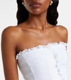 Posse Florence ruffled linen top