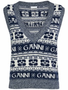 GANNI - Logo Wool Blend Vest