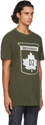 Dsquared2 Green Maple Leaf T-Shirt