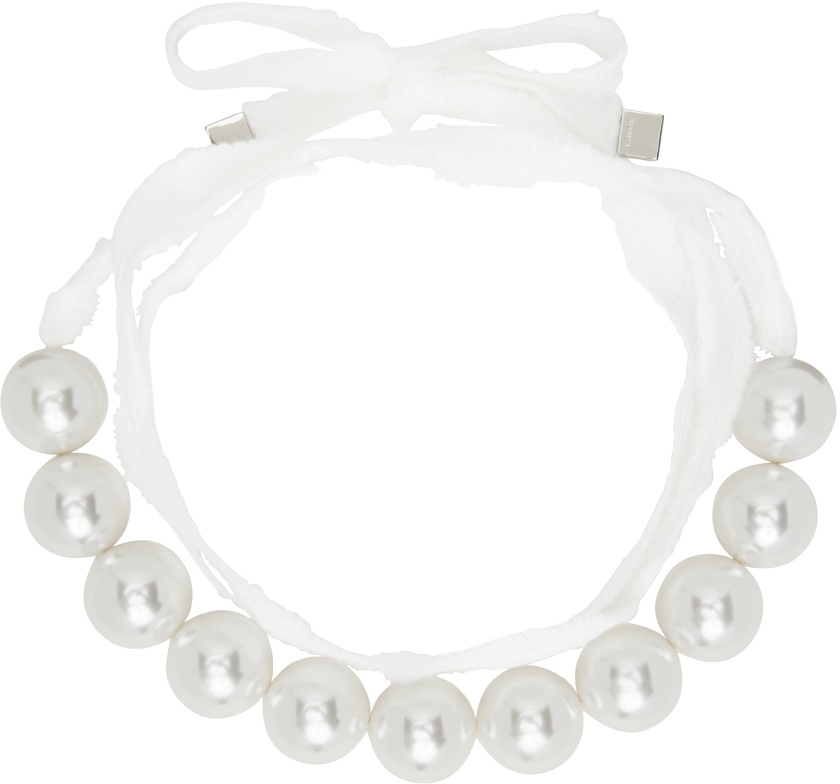 We11done White Pearl Necklace