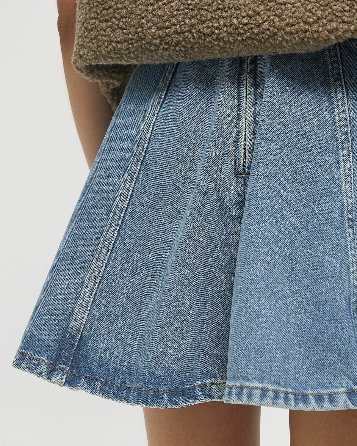 ROTATE Birger Christensen DENIM MINI SKIRT Blue Women