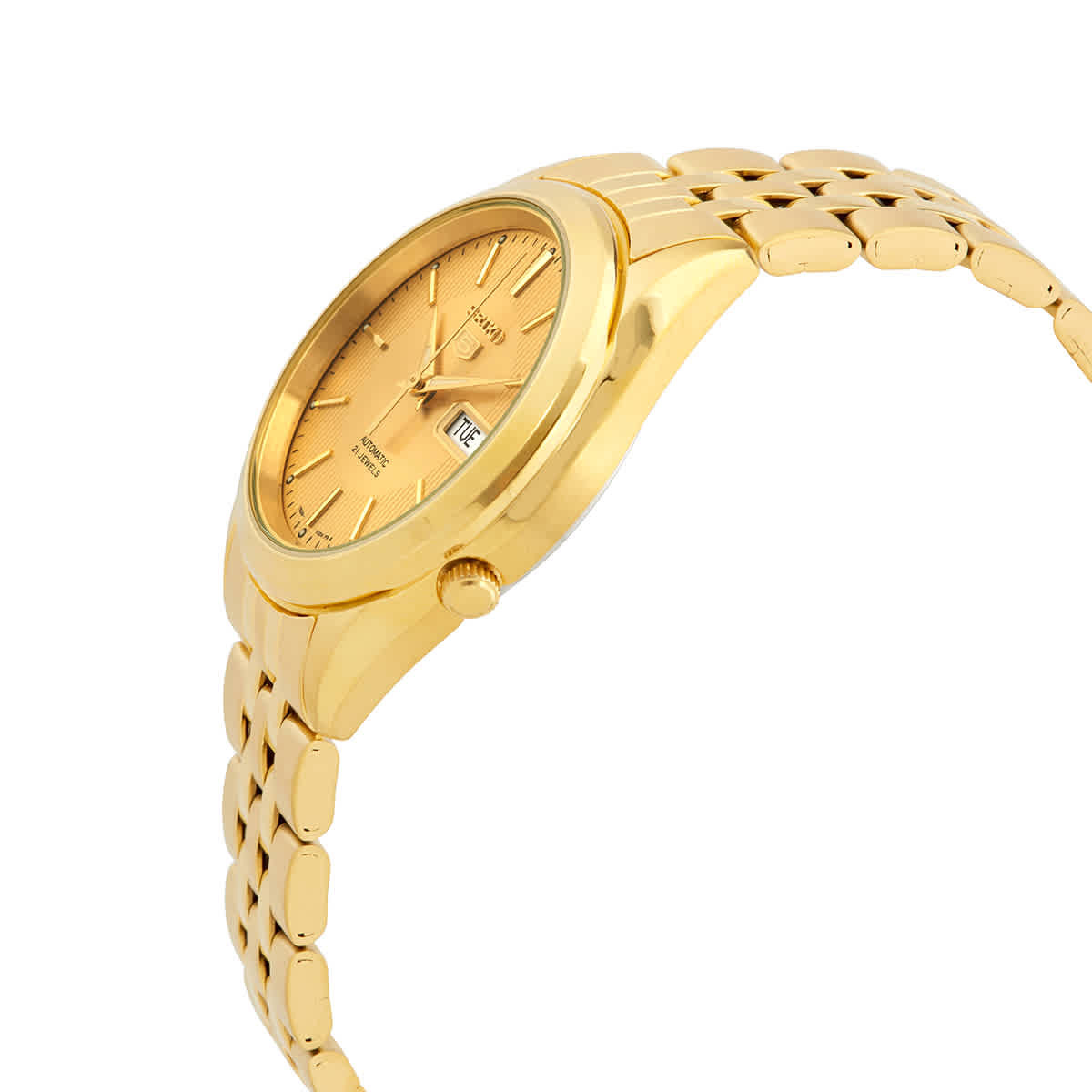 Seiko Series 5 Automatic Gold Dial Mens Watch SNKL28K1