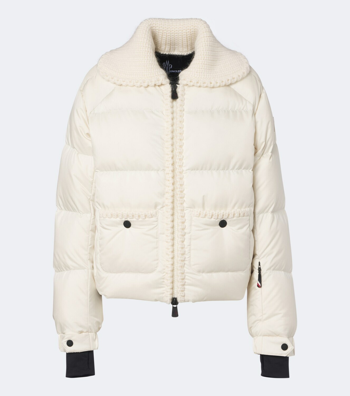 Moncler Grenoble Wool-trimmed down ski jacket
