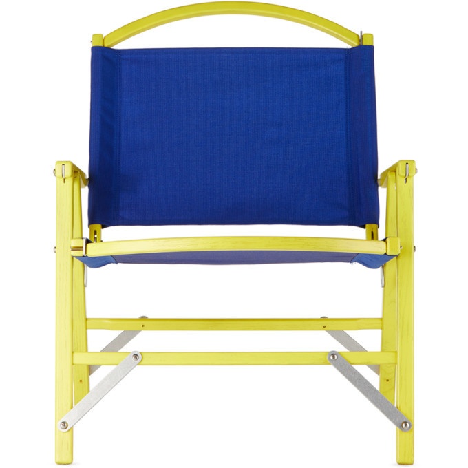 Photo: Lateral Objects Blue and Yellow Kermit Chair Company Edition Chair