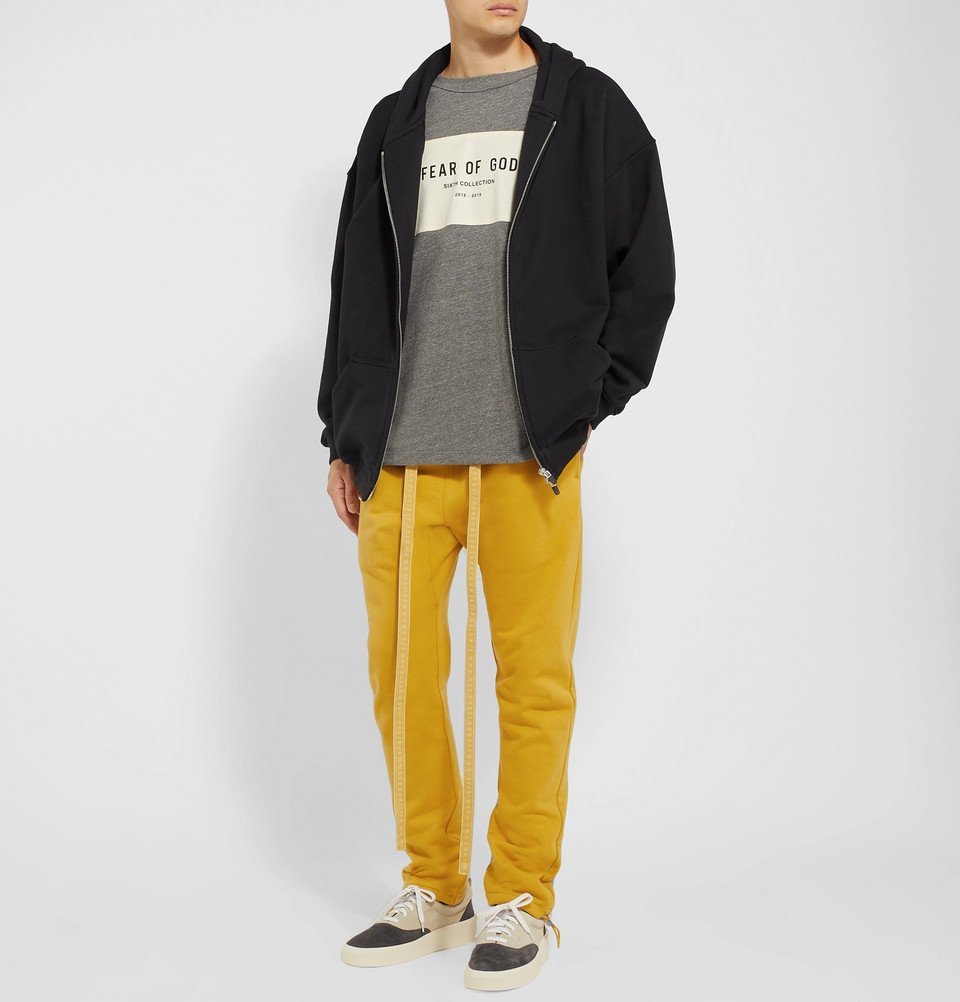 Fear of god essentials best sale sweatpants yellow